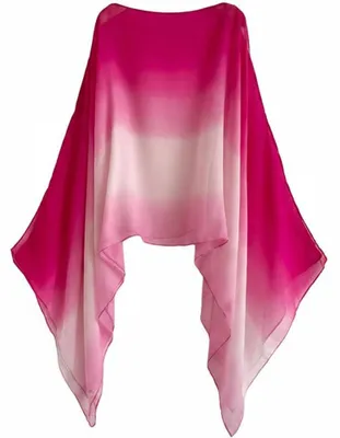 Imagen del producto de Bufanda de gasa bohemia de cáñamo con degradado de color