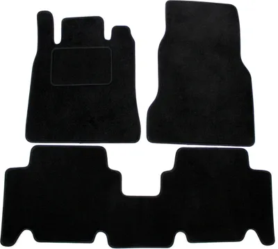 Image de Tapis De Sol Noir Velours Pour Mercedes A Class W168 1997-2004 2pcs, Ajustement précis, Base Antidérapante, Renforcée dans la Zone de la Pédale