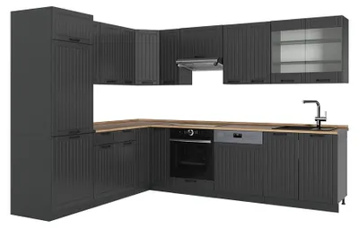 Immagine prodotto di Cucina angolare completa Vicco Fame-Line Grigio scuro/Antracite 287 x 227 cm, PL Rovere, Model 57249