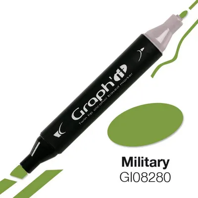 Produktbild von Graph'It Marker mit Doppelspitze - Military