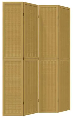 Immagine prodotto di Paravento in legno massello con 4 pannelli, color marrone