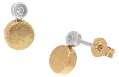 GLIZZ GL1683 Damen-Ohrringe Ohrstecker Gold 585 mit Diamanten 1