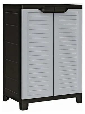 Produktbild von Gartenaufbewahrungsschrank, Werkzeugschrank für den Außenbereich, Kunststoff, 65 x 45 x 97 cm