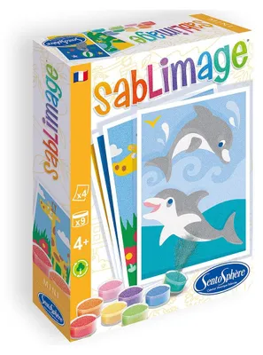 Produktbild von Sentosphere Sandbilder Kreativ-Set Mini für Kinder, Motiv: Tiere, mehrfarbig, Artikelnummer: 8101