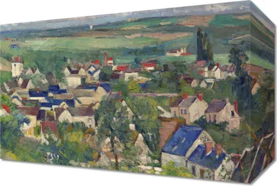 Immagine prodotto di Quadro 30x20 cm Auvers, Vista panoramica, Paul Cezanne Vintage Salon