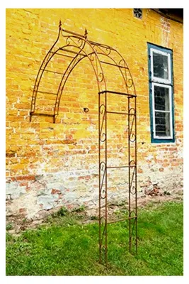 Produktbild von Wandrosenbogen aus Metall - Rosenbogen 10mm Volleisen, Breite 140cm, Rost