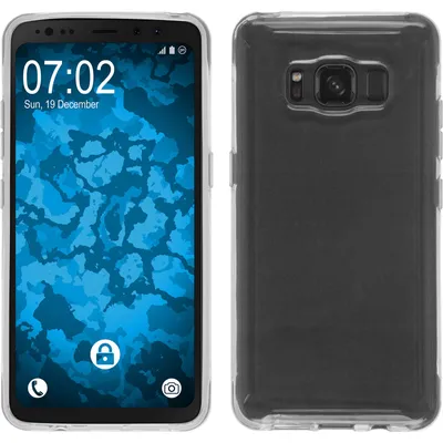Produktbild von PhoneNatic Case kompatibel mit Samsung Galaxy S8 Active - Crystal Clear Silikon Hülle transparent Cover