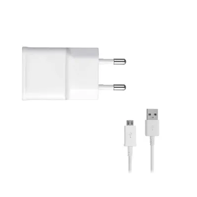 Obrázok produktu pre Samsung EP-TA50EWE - USB Adapter + ECB-DU4AWE - Micro USB Kabel - Weiss