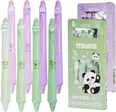 Zdjęcie produktu dla 8 sztuk słodkich długopisów żelowych długopis czarny niebieski 0,5 mm zmywalny zestaw dla uczniów prezent przybory szkolne przybory biurowe