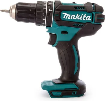 Produktbild von Makita DHP482Z, Handbohrmaschine, Ohne Schlüssel, Schwarz, Blau, 1,3 cm, 3,8 cm, 1,3 cm