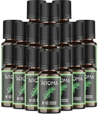 Produktbild von myAROMA Flavour Drops – Rosmarin 17x10ml, zuckerfrei, kalorienfrei & vegan, natürliches Aroma ohne künstliche Farbstoffe für Küche und Getränke