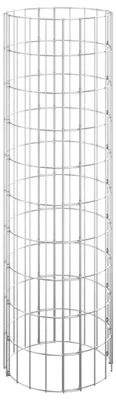 Produktbild von vidaXL Gabionen-Säule Rund Verzinkter Stahl Ø30x100 cm