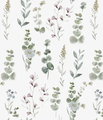 Imagen del producto de Papel tapiz autoadhesivo con motivos de flores y hojas, 44 cm x 300 cm, de PVC, para salón