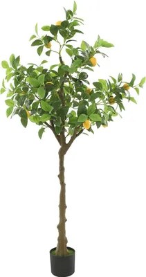 Produktbild von Künstlicher Zitronenbaum - Baum im Topf - Standpflanze - Outdoor-Deko - Für Verlobung & Ausstellung - Grün