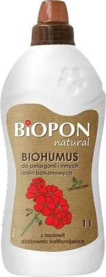 Zdjęcie produktu dla Biopon Natural Nawóz Biohumus Do Pelargonii Roślin Balkonowych