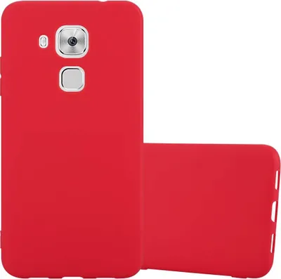 Produktbild von Cadorabo Hülle für Huawei NOVA PLUS Schutzhülle in Rot Handyhülle TPU Silikon Etui Case Cover