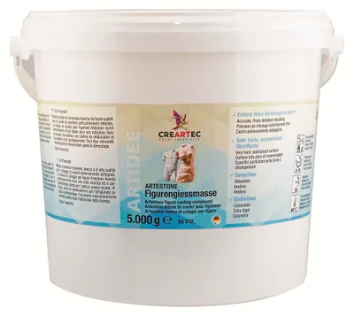 Produktbild von 11,36 € / 1 kg Artestone-Figurengießmasse weiß 5000g