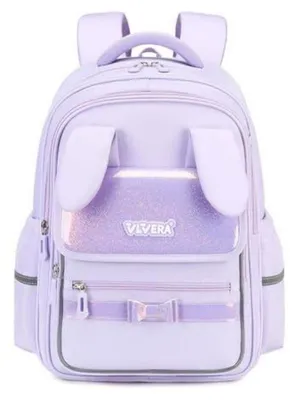 Immagine prodotto di Zaino per la scuola, modello per bambine, 1ª-3ª classe, leggero, con elementi riflettenti, idrorepellente, ergonomico, colore lilla