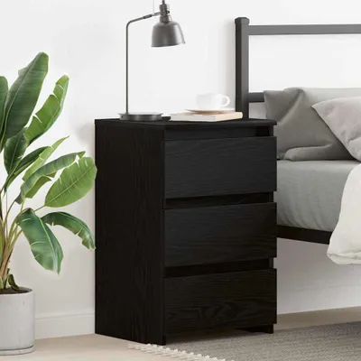 Zdjęcie produktu dla vidaXL Stolik nocny o wyglądzie czarnego dębu 40 x 35 x 62,5 cm materiał drewnopochodny