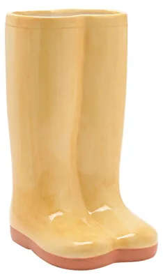 Produktbild von The Cottage Garden Keramikvase groß - Gelbe Gummistiefel WD1940 (One Size) (Yellow)