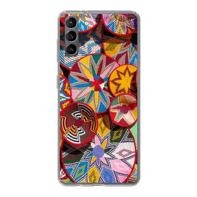 Produktbild von MuchoWow® Handyhülle Schutzhülle Hülle für Samsung Galaxy S21 Plus Kreis - Muster - Farben Silikon Softcase Handy Hülle - Handy-Tasche