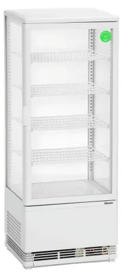Image de Bartscher Mini-vitrine réfrigérée 98L, LxlxH : 3,8x4,25x11 cm ; 700298G