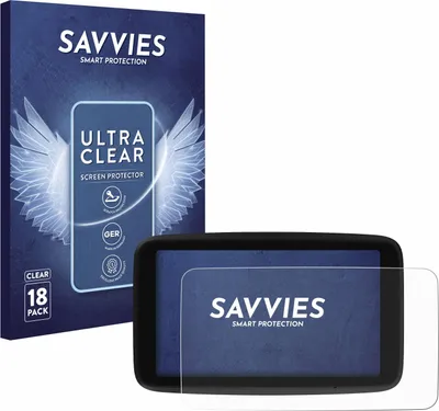 Produktbild von 18x Für TomTom GO Classic 6" (2. Generation) Schutzfolie Savvies Displayschutz Display Schutz Folie Klar Transparent