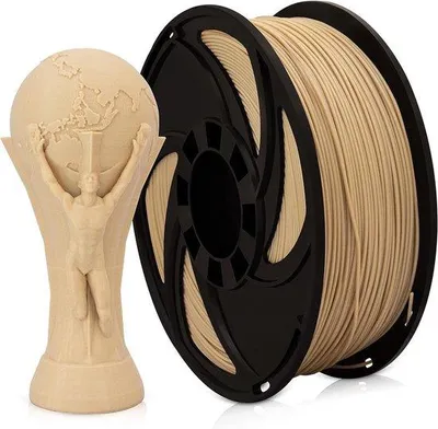 Produktbild von Holzfarbenes PETG-Filament 1kg für 3D-Drucker