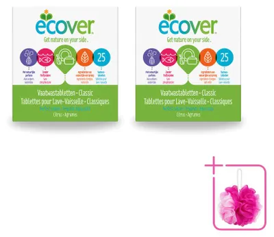 Produktbild von 2 x Ecover Classic Spülmaschinentabs - Sparpackung - 2 Stücke