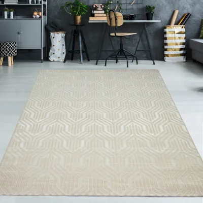 Produktbild von Designerteppich in creme Größe - 140 x 200 cm