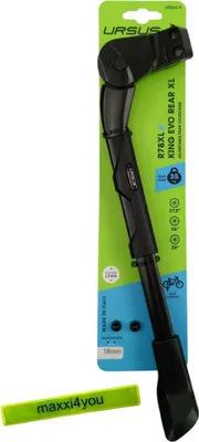 Zdjęcie produktu dla Stojak rowerowy King Evo XL 18 mm z płytą i taśmą odblaskową maxxi4you