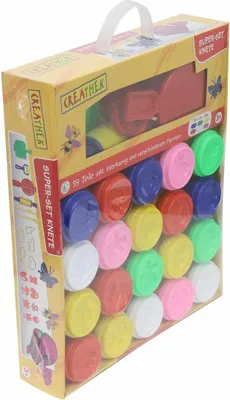 Image de Creathek pâte à modeler Super Pack 1140 g avec accessoires
