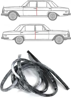 Zdjęcie produktu dla Miękka guma Elastyczna osłona krawędzi drzwi do Mercedes /8 W115 1969-1977 Guma