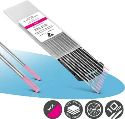 Produktbild von STAHLWERK Wolframelektroden WX Pink 1,6 + 2,4 mm je 5 im praktischen 10er Set
