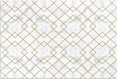 Produktbild von Rhomben auf hellem Marmor – Vinylteppich – 100x150 cm – Outdoor Teppich – Terrasse – Wetterfest – Modern
