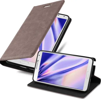 Obrázek produktu pro Cadorabo pouzdro pro Samsung Galaxy NOTE 3 Protective Case in Brown Pouzdro na mobil s magnetickým zavíráním