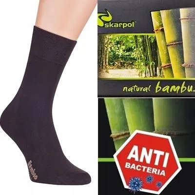 Produktbild von Skarpol Bambus Herren Socken Antibakteriell Gr. 45-47