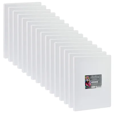 Immagine prodotto di Telaio Cretacolor 18x24 cm - 16 pezzi - Set di tele - Tela da pittura premium su telaio in legno da 1,5 cm - Tela in cotone per acrilico, olio e tecnica mista