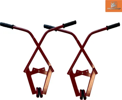 Produktbild von 2x Bordsteinzange, Zange zum Anbringen von Bordsteinstützen, Steinstützen bis 37 cm und bis 100 kg