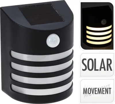 Obrázek produktu pro Solární lampa se senzorem pohybu 12x15cm energeticky úsporné osvětlení