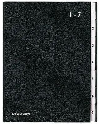 Produktbild von Pagna Pultordner Classic 7 Fächer 1-7 schwarz