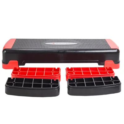 Produktbild von HMS - Stepp-Plattform, Aerobics PP13051 (Einheitsgröße) (Schwarz/Rot)