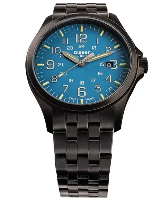 Produktbild von Traser H3 108740 P67 Officer GunMetal Skyblue Herren 42mm 10ATM