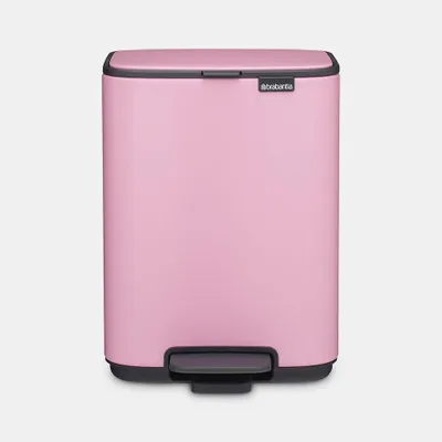 Obrázek produktu pro Brabantia Bo, 4 l, Obdélníkový, Ocel, Růžová, Pedál, Belgie