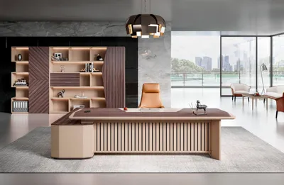 Produktbild von Ecke Schreibtisch Bürotisch Arbeitstisch Büromöbel Tisch Holz Beige