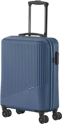 Produktbild von Travelite Bali Handgepäck S Trolley Koffer 55cm 4 Rad / Rollen Hartschale blau