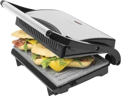 Image de Grill électrique 700 W, 23 x 14,5 cm, réglable, antiadhésif