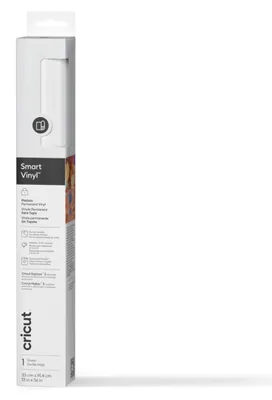 Produktbild von Cricut Smart Vinyl, Permanent, Weiß, Vinyl, Matte, Innen & Außen, 0,9 mm