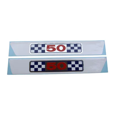 Produktbild von Aufkleber Set Seitendeckel für Suzuki K50 II bis 1974 / K50 L 1974