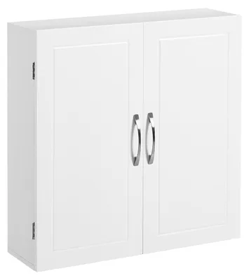 Obrázek produktu pro Závěsná skříňka do koupelny – úsporná varianta – 2 dvířka – rozměry 60 x 18 x 60 cm
